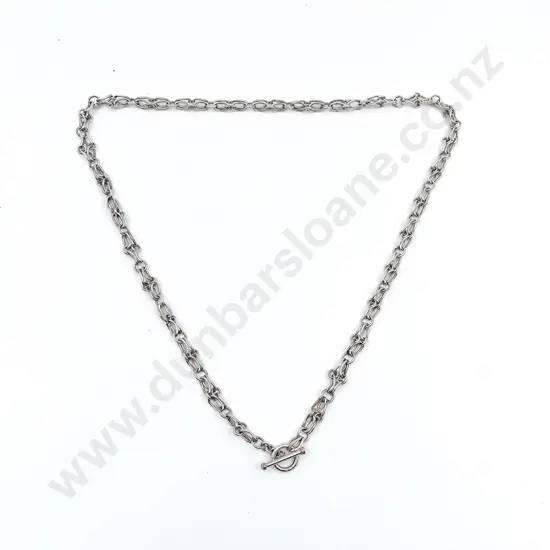 Heavy S/S Mixed Link Neck Chain