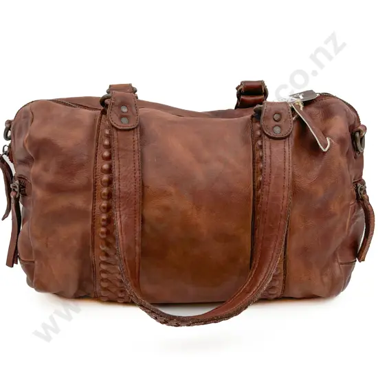 Made in Italy Brown Leather Tote Bag