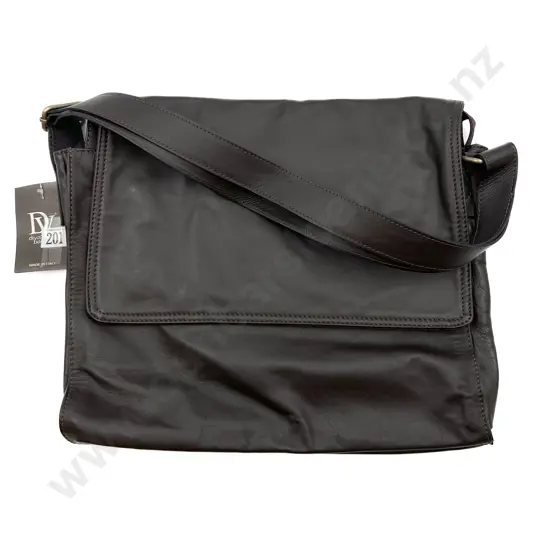 Made in Italy Brown Leather Computer Bag