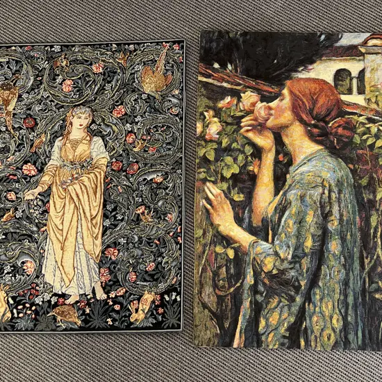 Two Made in Flanders Cotton Tapestry Wall Hangings