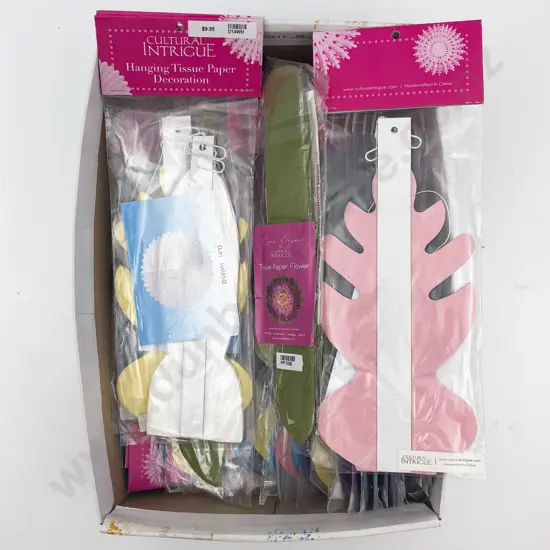 Qty Tissue Paper Lantern Flowers