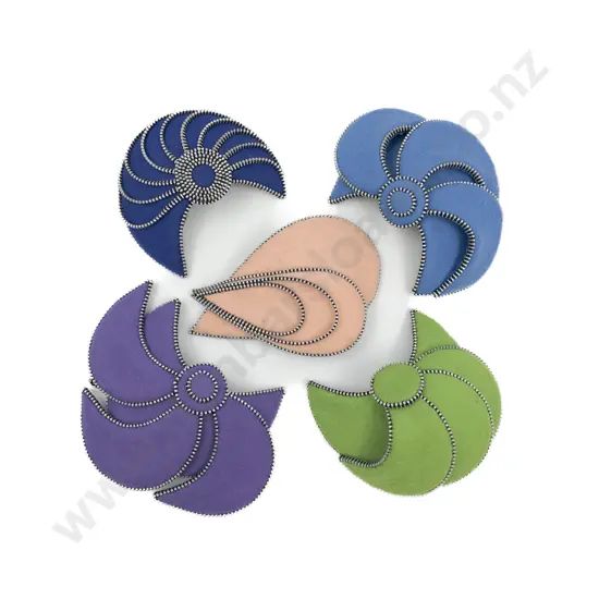 Five Art Deco Style Felt and Steel Fascinators