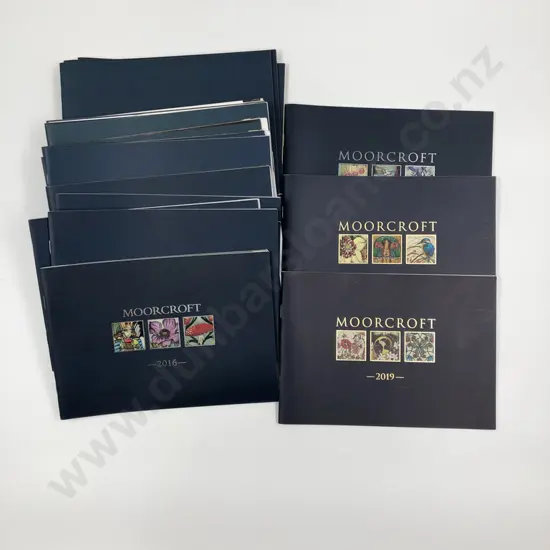 Box of Moorcroft Catalogues 1990-2019