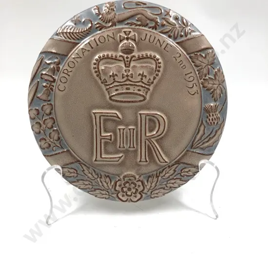 Burslem Pottery Commemorative Circular Tile