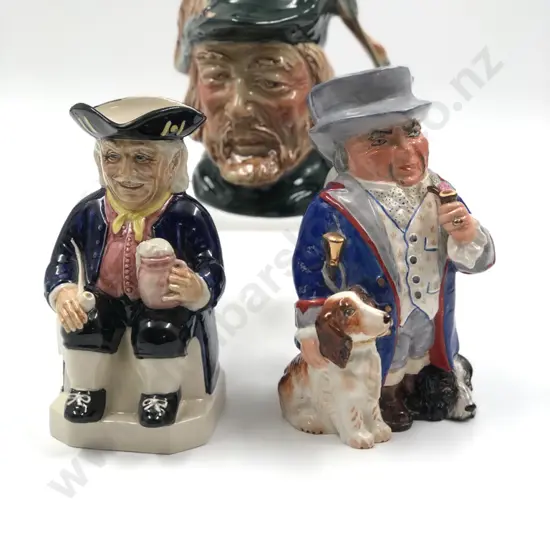 Two Toby Jugs Together With Character Jug