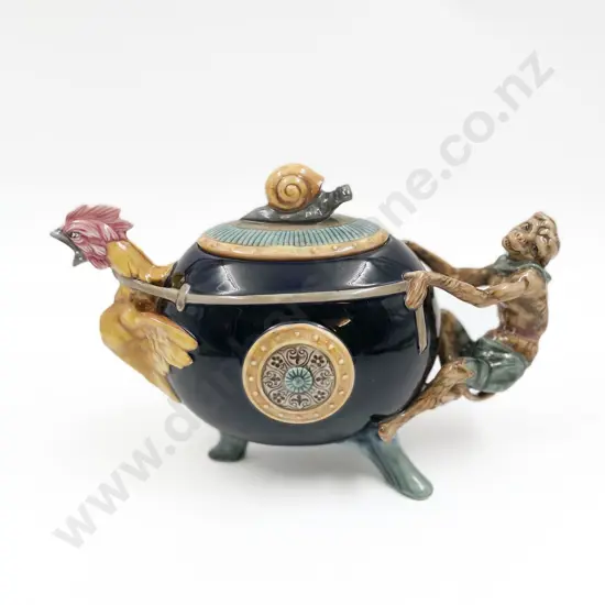 Minton Archive Collection "Cockerel and Monkey" Teapot
