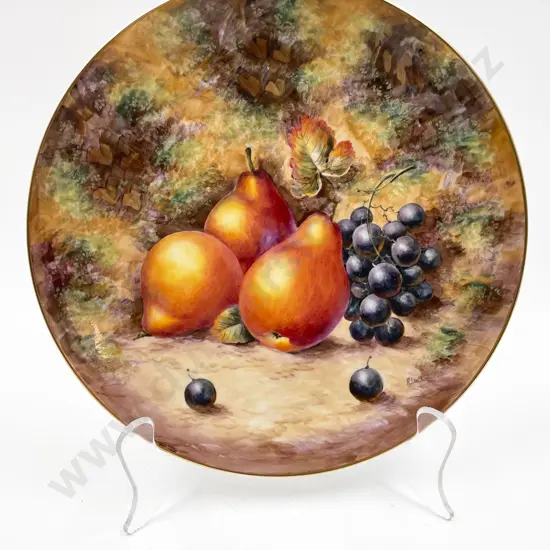 Hereford Hand-Painted Fruit Decorated Plate