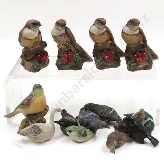 Fourteen NZ Hereford Bird Models