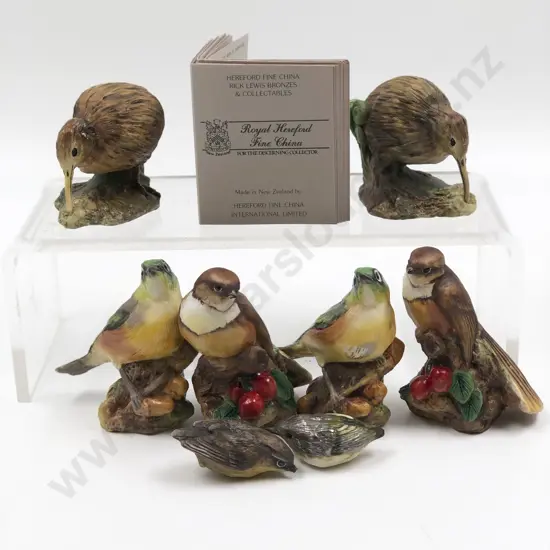 Eight NZ Hereford Bird Models