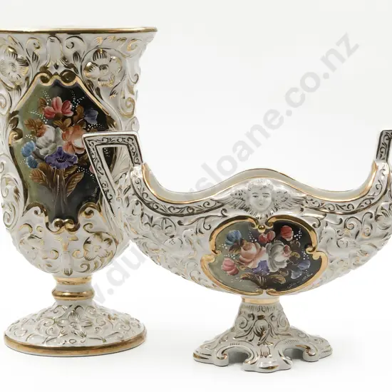 Capodamonte Mantle Vase & Urn
