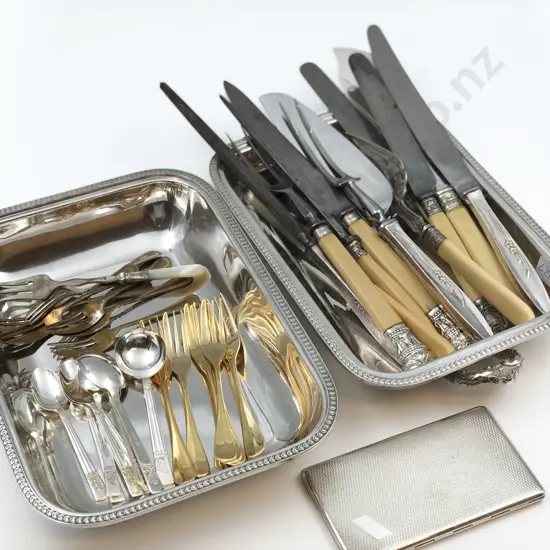 S/P Lidded Tureen together with Assorted Cutlery etc