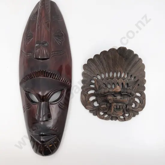 Two Carved Masks