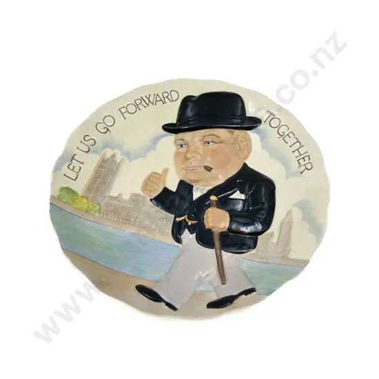 Clarice Cliff Winston Churchill Plate