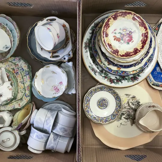 Two Boxes of Assorted Fancy China