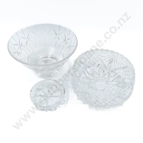 Two Crystal Fruit Bowls etc
