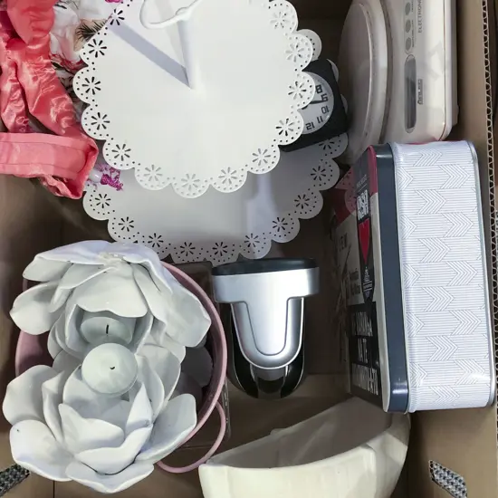 Crown Lynn Vase (Chip) Together with Two Tier Cake Stand etc