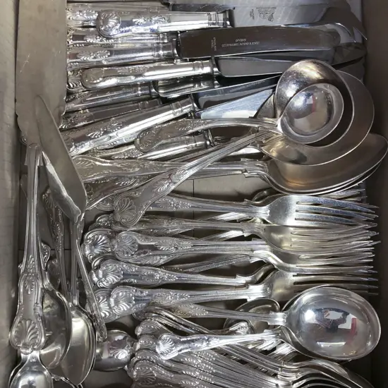 Box of Assorted Kings Pattern Cutlery