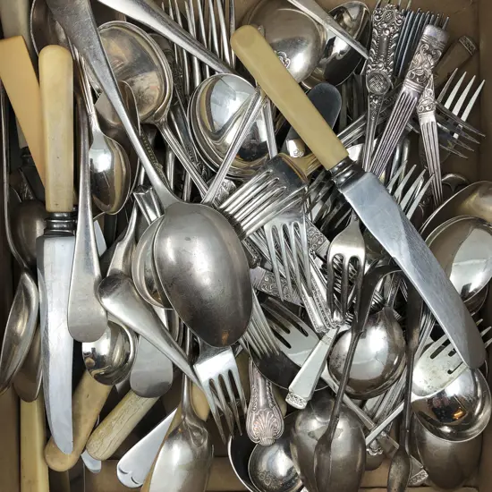 Box of Assorted S/P Cutlery