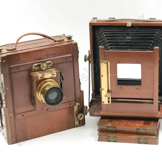Thornton Pickard Folding Plate Camera Together with other and Plates