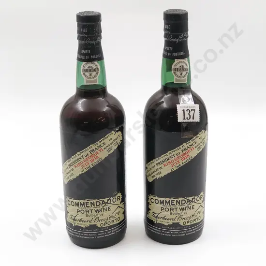 Two Bottles of Commendador Port Wine 75cl