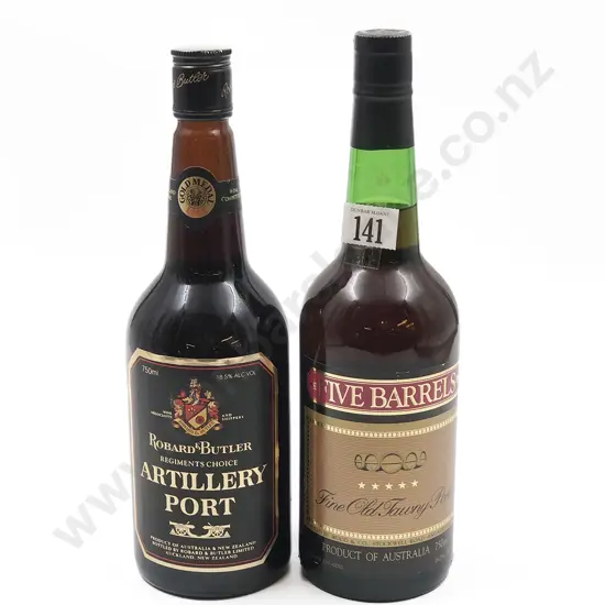 Two 750ml Bottles of Port