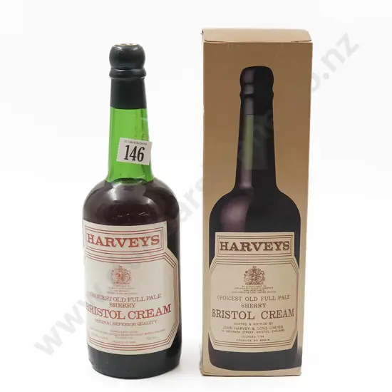 Two Bottles of Harveys Bristol Cream Sherry 700 ml