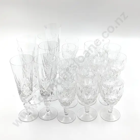 Qty of Assorted Stuart Crystal Including Champagne Glasses (25)