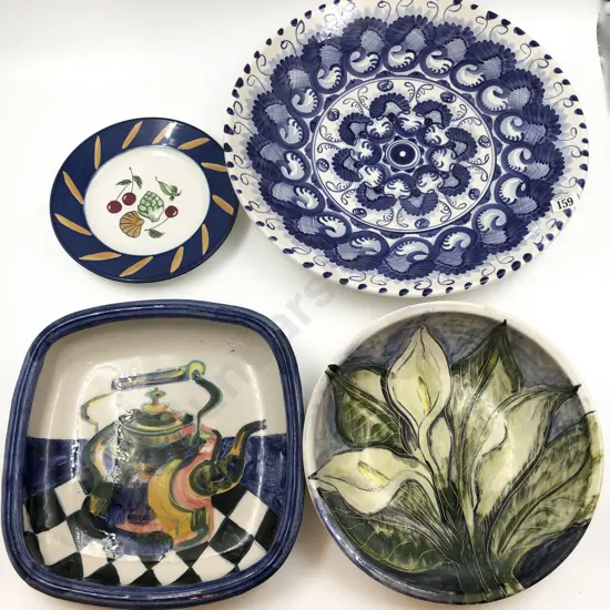 Five Assorted Decorative Platters and Plates
