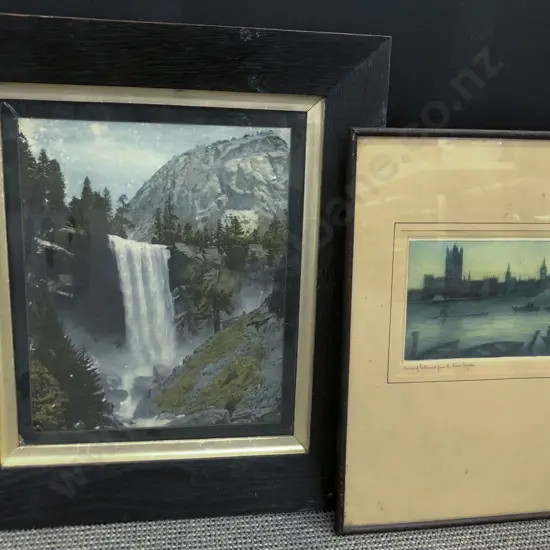 Hand-Coloured Photograph and Etching (2)