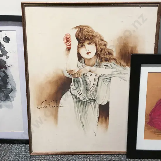 Three Assorted Framed Original Works