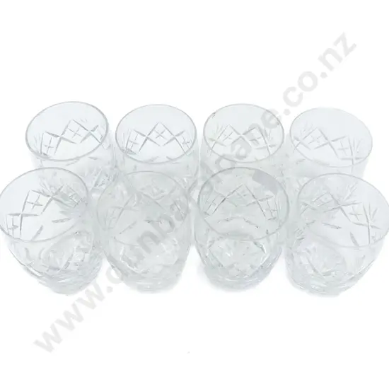 Eight Webb & Corbett Crystal Tumblers