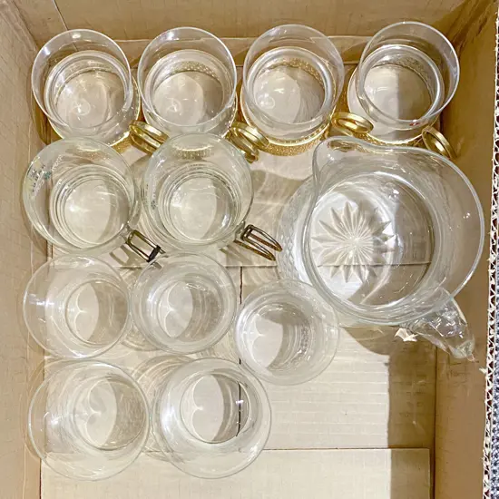 Box of Mixed Glassware