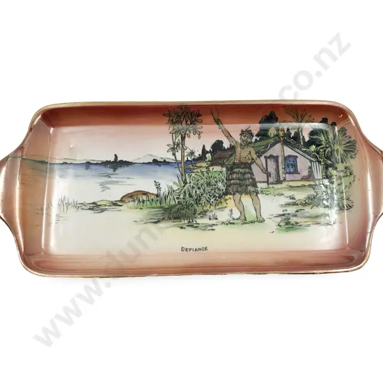 Grimwades "Maori Ware" Lustre Dish "Defiance"