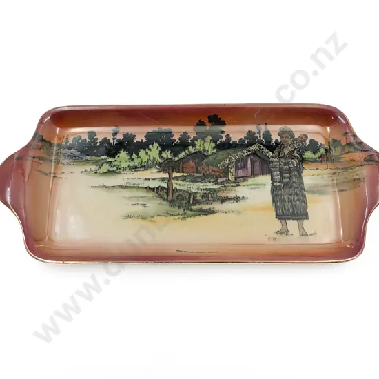 Grimwades "Maori Ware" Luster Dish "Maori Mother & Child"