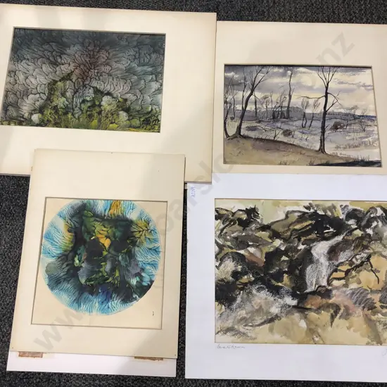 Four Unframed Artworks