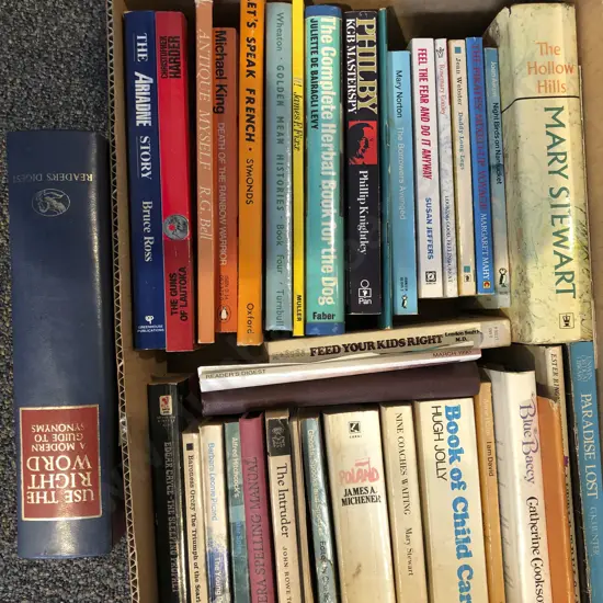 Box of Assorted Books