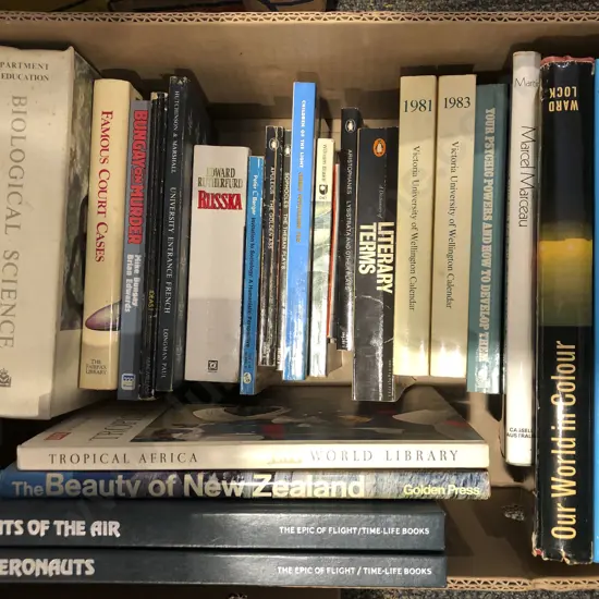 Box of Assorted Books