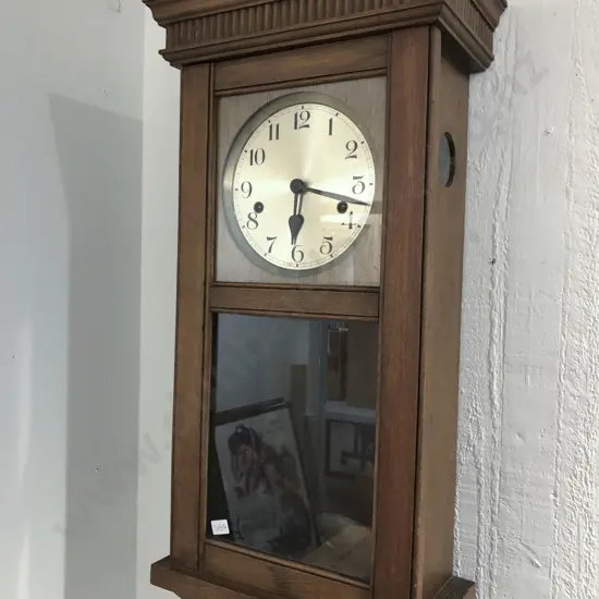 Oak Cased Wall Clock