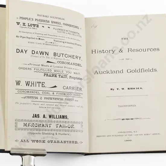 Rhodes T W - The History & Resources of the Auckland Goldfields