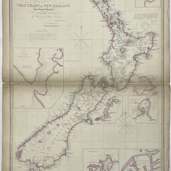 Chart of New Zealand From Original Surveys 1852