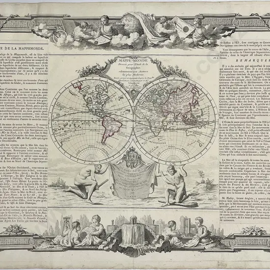 Mappe-Monde Dressee pour l'Etude de la Geographie 1766