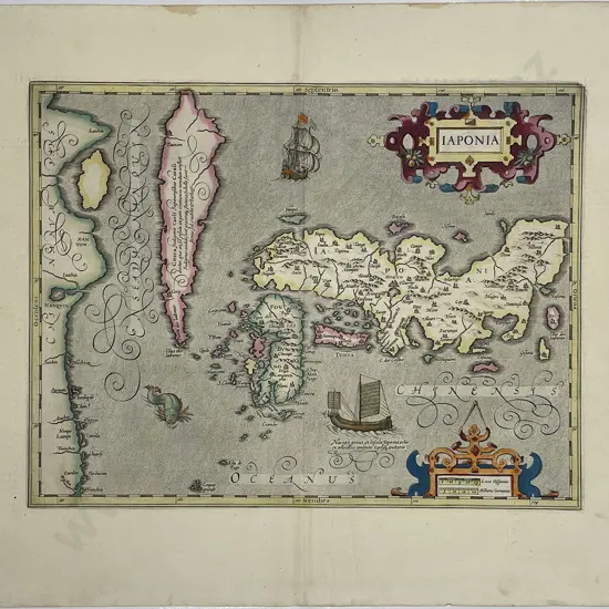 Hondius - 17th Century Map Of Japan & Korea