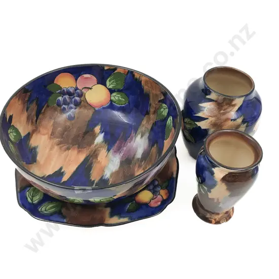 Four Pieces of Tunstall Fruit Decorated China