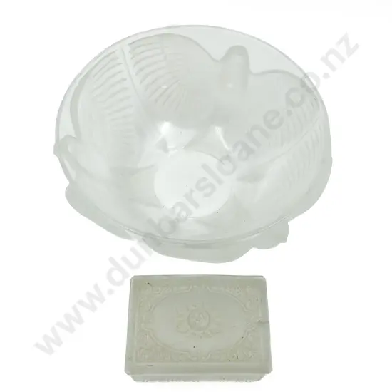 Decorative Glass Bowl and Trinket Box