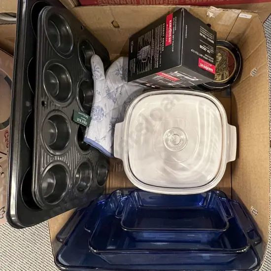 Small Box of Assorted Kitchenware