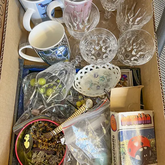 Mixed Quantity of Assorted Incl. Costume Jewellery and Tin Plate Toy Etc.