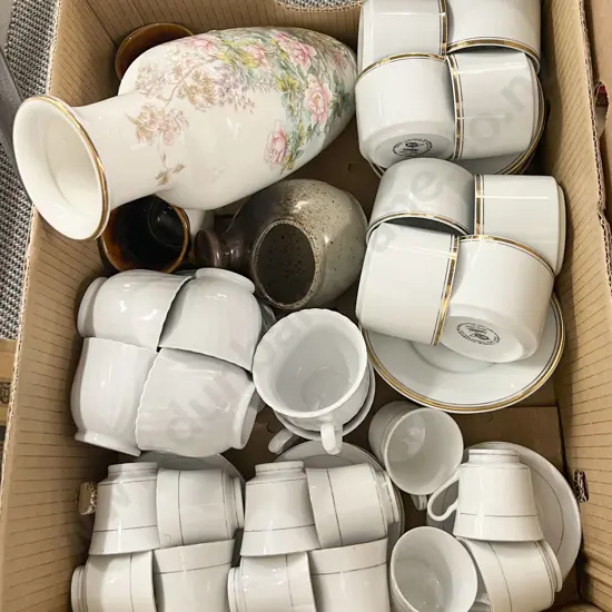 Box of Assorted Tea China Etc.