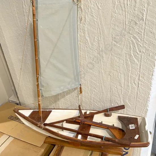 Wooden Model Sail Boat
