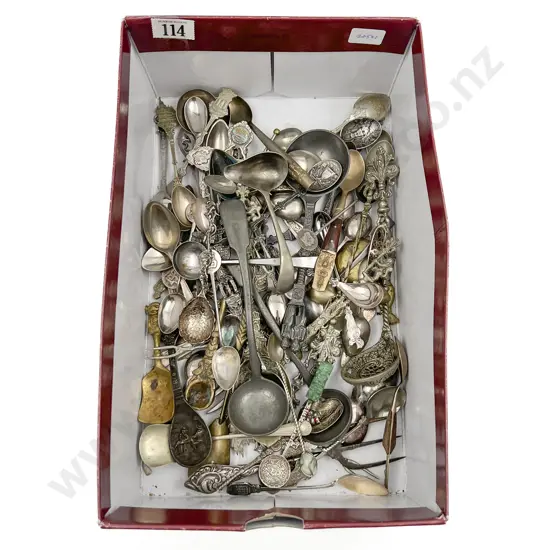 Small Box of Assorted Decorative and Souvenir Cutlery