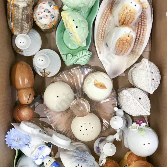 Box Quantity of Novelty Salt and Pepper Shakers